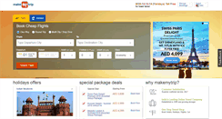 Desktop Screenshot of makemytrip.ae
